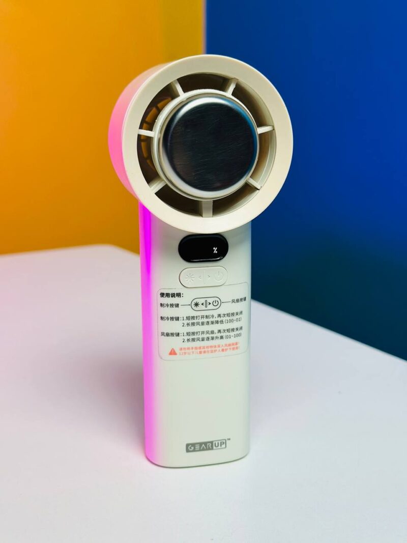 GearUP M57 Cooling Handheld Fan High-Speed USB Charging Refrigeration Handheld Fan 100-Gear Powerful Wind Turbine Portable for Outdoor Household Use Table - (13)